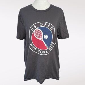 Sol Angeles US Open Tennis Graphic T-Shirt Gray 100% Cotton Men’s Small
